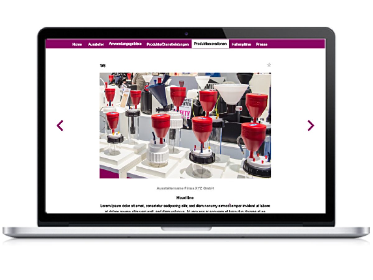 Your product innovation in the online catalog